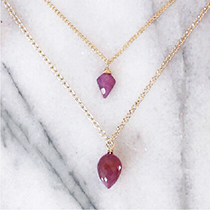 Arrow Ruby Necklace 